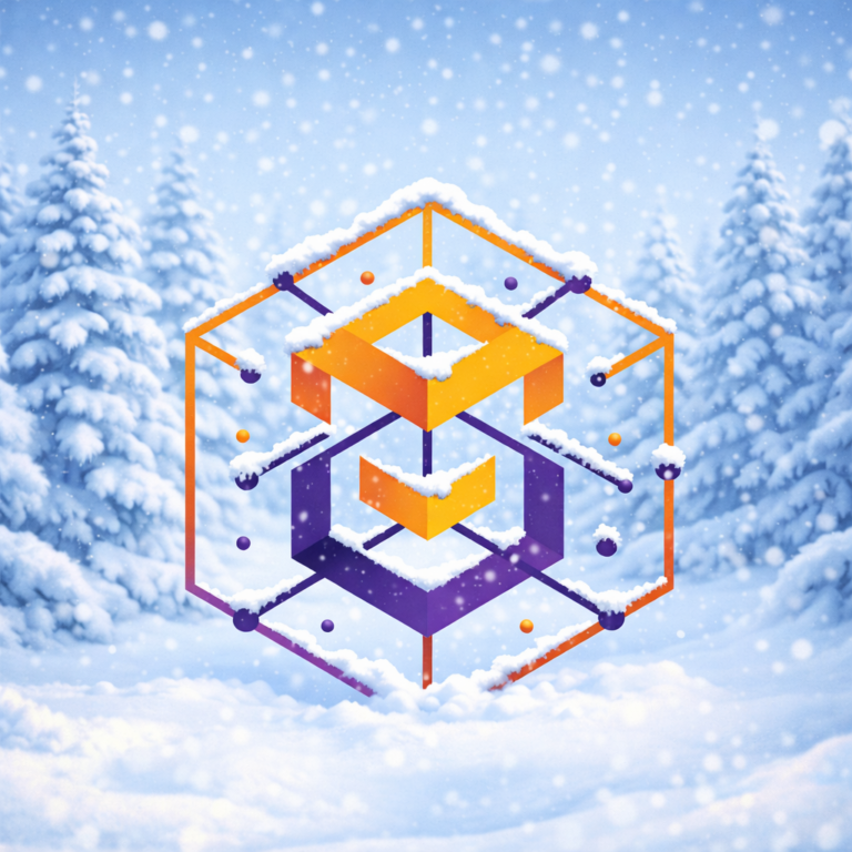 Zenkert Knowledge Solutions Logo in Winter Landscape